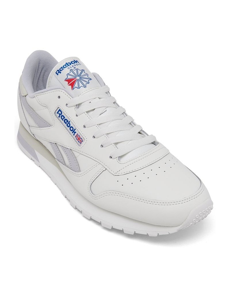 Men's Classic Leather Casual Sneakers White $36.00 Shoes