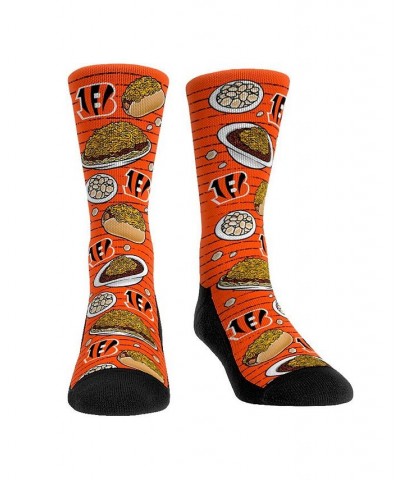 Men's Rock Em Socks Cincinnati Bengals Localized Food Crew Socks $16.19 Socks