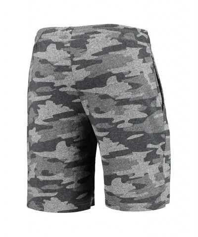 Men's Charcoal and Gray Michigan Wolverines Camo Backup Terry Jam Lounge Shorts $20.50 Shorts