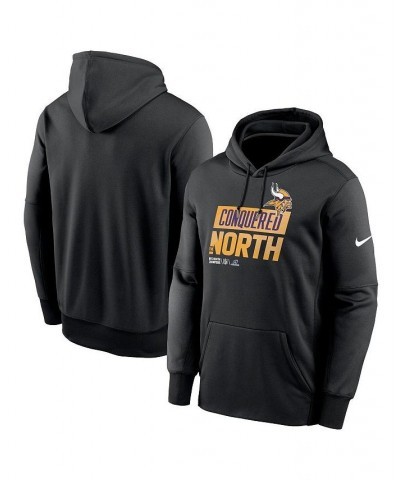 Men's Black Minnesota Vikings 2022 NFC North Division Champions Locker Room Trophy Collection Pullover Hoodie $38.95 Sweatshirt