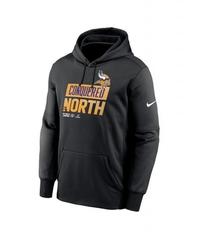 Men's Black Minnesota Vikings 2022 NFC North Division Champions Locker Room Trophy Collection Pullover Hoodie $38.95 Sweatshirt