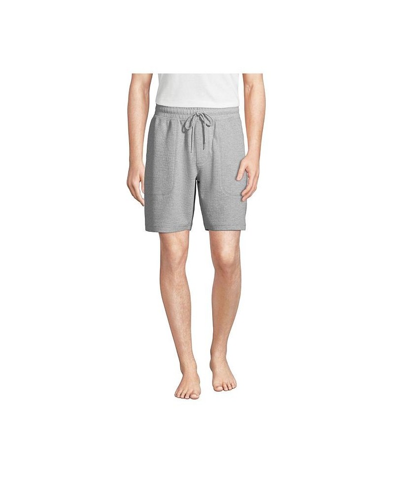 Men's Big Waffle Pajama Shorts Gray heather $27.28 Pajama