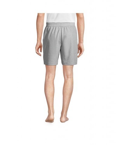 Men's Big Waffle Pajama Shorts Gray heather $27.28 Pajama