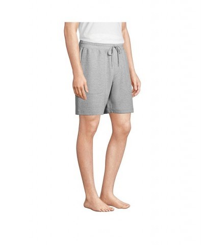 Men's Big Waffle Pajama Shorts Gray heather $27.28 Pajama