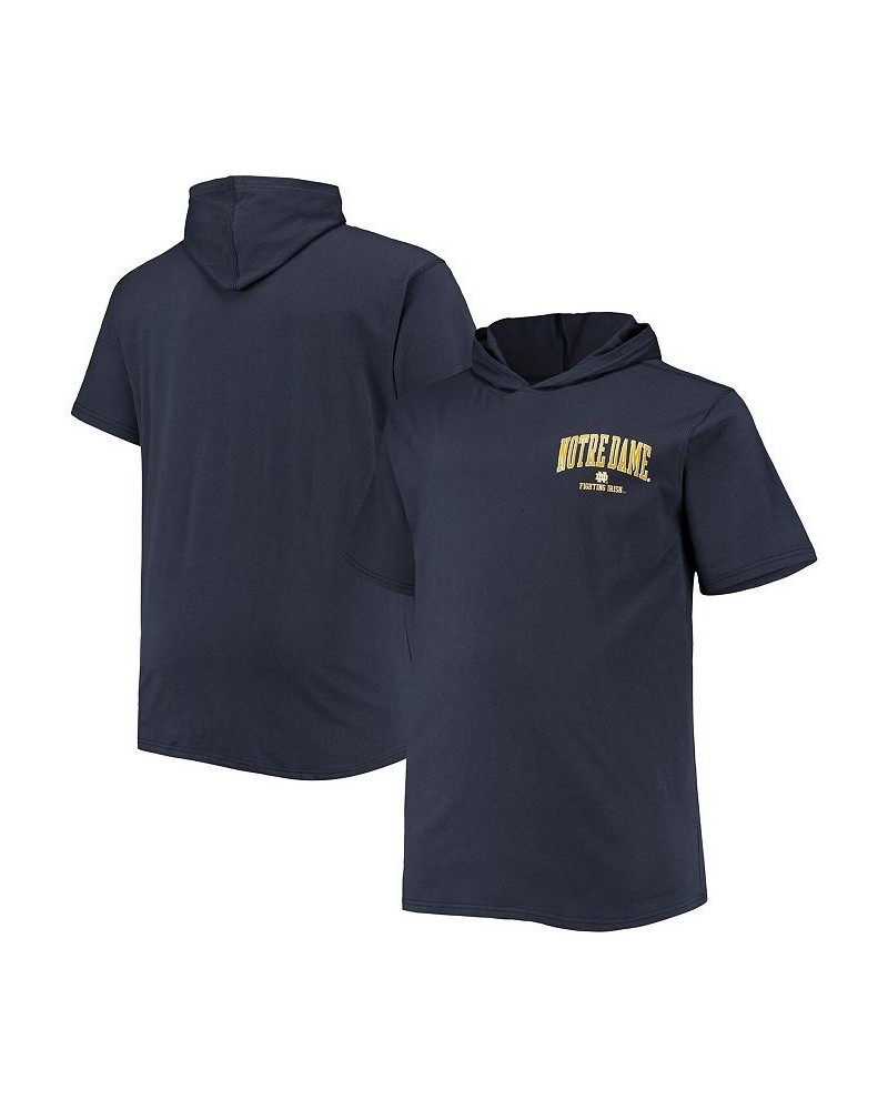 Men's Navy Notre Dame Fighting Irish Big and Tall Team Hoodie T-shirt $22.00 T-Shirts