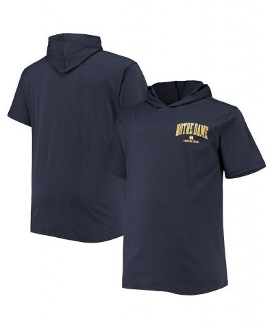 Men's Navy Notre Dame Fighting Irish Big and Tall Team Hoodie T-shirt $22.00 T-Shirts