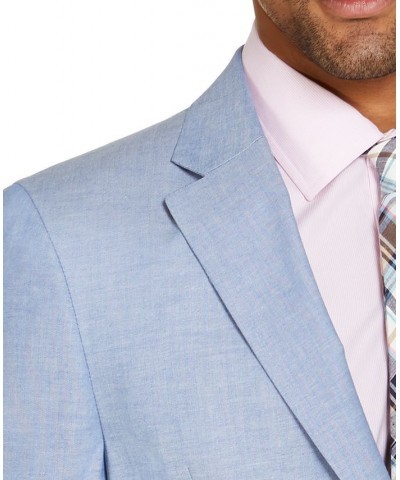 Men's Modern-Fit Chambray Sport Coat Blue $39.95 Blazers