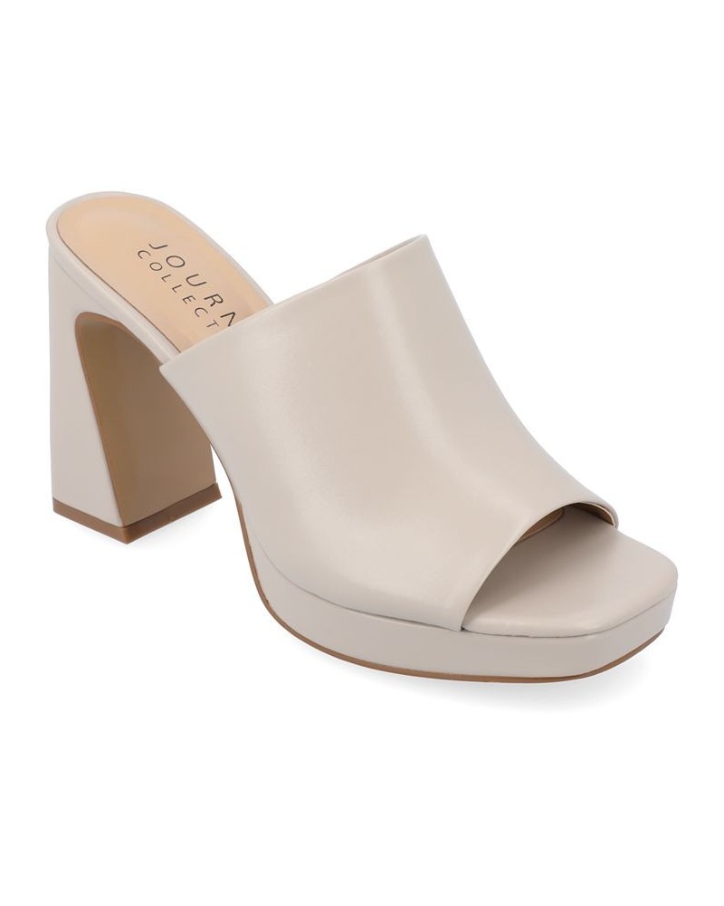 Women's Ezzlynn Platform Sandal Gray $50.99 Shoes