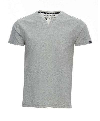 Men's Basic Notch Neck Short Sleeve T-shirt PD16 $15.29 T-Shirts