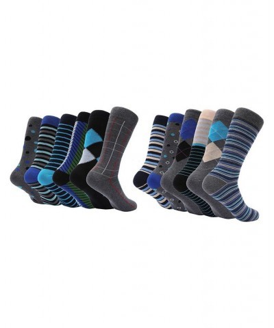 Men's Modern Collection Dress Socks Pack of 12 PD04 $30.00 Socks