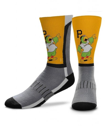 Men's Pittsburgh Pirates Mascot Snoop V-Curve Crew Socks $14.55 Socks