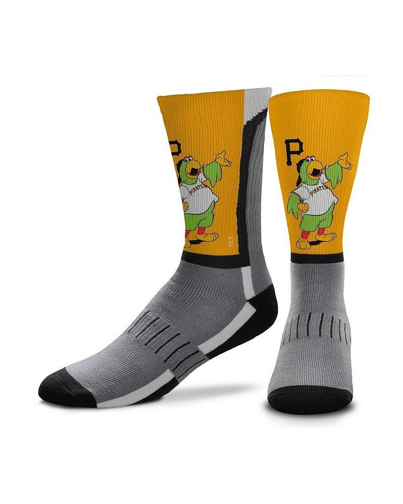 Men's Pittsburgh Pirates Mascot Snoop V-Curve Crew Socks $14.55 Socks