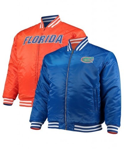 Men's Royal, Orange Florida Gators Big and Tall Reversible Satin Full-Zip Jacket $46.20 Jackets