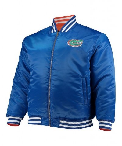 Men's Royal, Orange Florida Gators Big and Tall Reversible Satin Full-Zip Jacket $46.20 Jackets