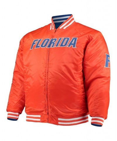 Men's Royal, Orange Florida Gators Big and Tall Reversible Satin Full-Zip Jacket $46.20 Jackets