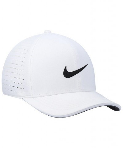 Men's White Aerobill Classic99 Performance Fitted Hat $20.09 Hats