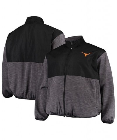 Men's Black, Charcoal Texas Longhorns Big and Tall Puff Full-Zip Jacket $37.40 Jackets