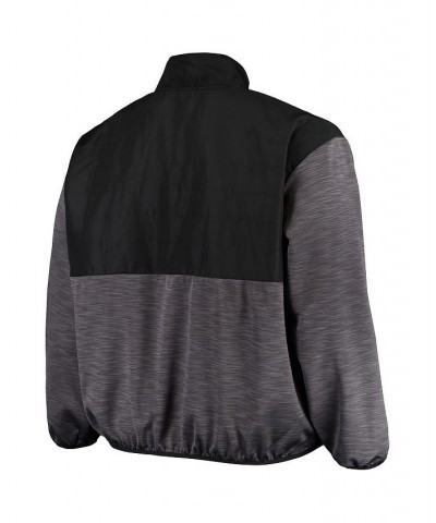 Men's Black, Charcoal Texas Longhorns Big and Tall Puff Full-Zip Jacket $37.40 Jackets