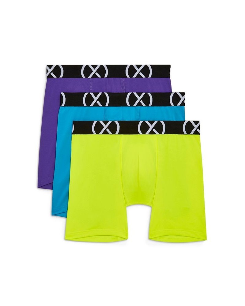 Men's Micro Sport 6" Performance Ready Boxer Brief, Pack of 3 Safety Yellow, Atomic Blue, Electric Purple $23.40 Underwear