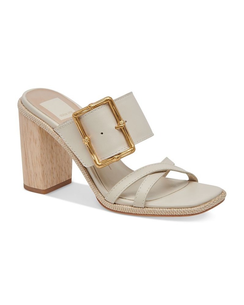 Women's Onnie Buckled City Sandals Tan/Beige $46.40 Shoes