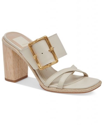 Women's Onnie Buckled City Sandals Tan/Beige $46.40 Shoes