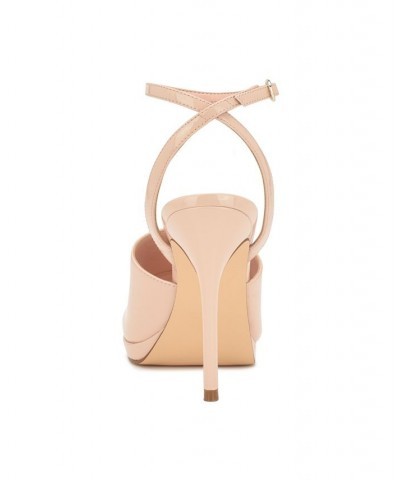 Women's Limbery Peep Toe Ankle Strap Sandals Tan/Beige $33.79 Shoes