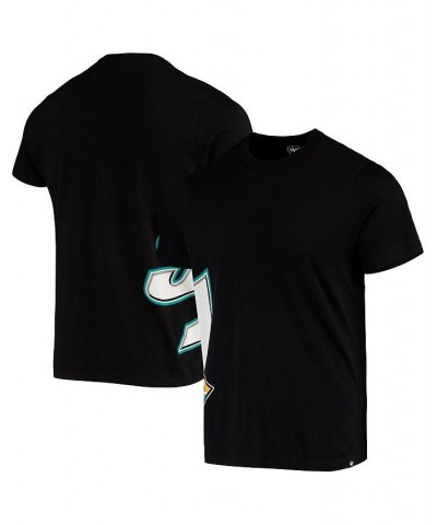 Men's '47 Black San Jose Sharks Double Coverage T-shirt $26.51 Sweatshirt