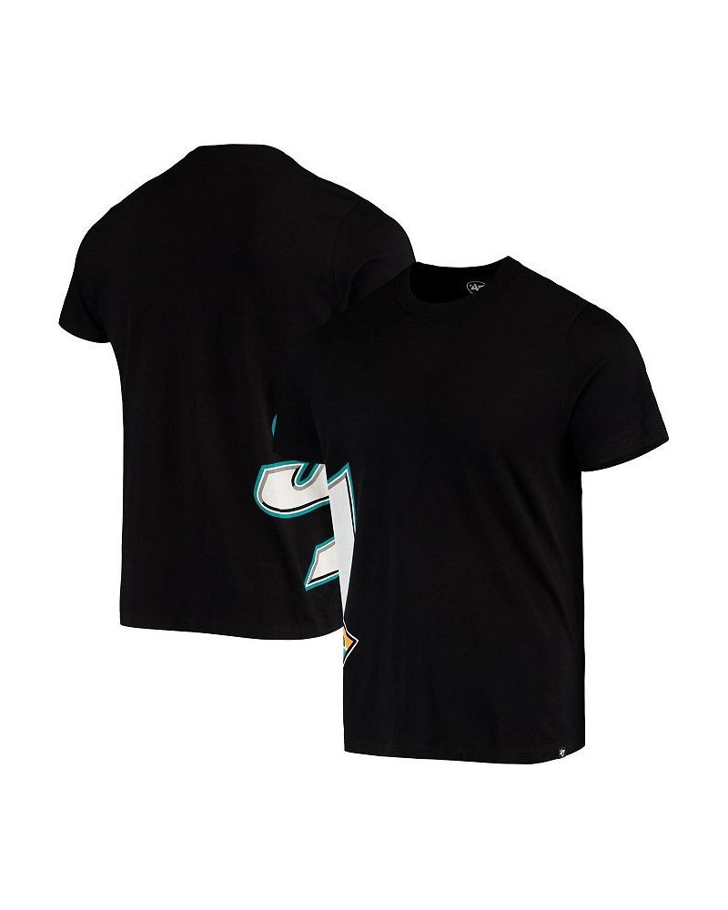 Men's '47 Black San Jose Sharks Double Coverage T-shirt $26.51 Sweatshirt