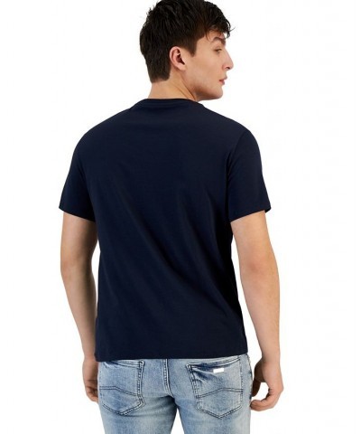 Men's Bar Logo Crewneck Short-Sleeve T-Shirt Blue $41.25 T-Shirts