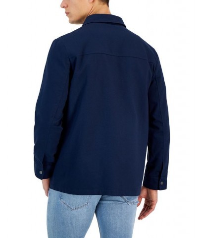 Men's Utility Four-Pocket Shirt Jacket Blue $24.94 Shirts