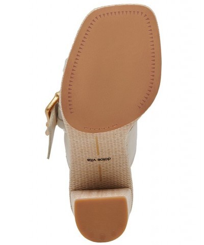 Women's Onnie Buckled City Sandals Tan/Beige $46.40 Shoes