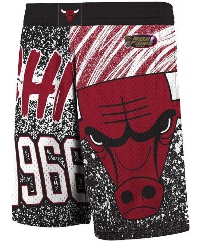 Men's Black Chicago Bulls Hardwood Classics Jumbotron Sublimated Shorts $29.76 Shorts