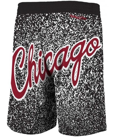 Men's Black Chicago Bulls Hardwood Classics Jumbotron Sublimated Shorts $29.76 Shorts