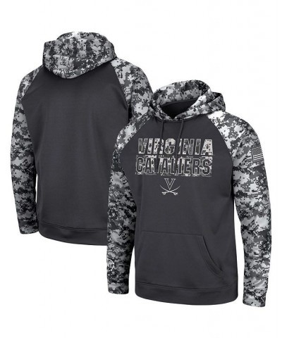 Men's Charcoal Virginia Cavaliers OHT Military-Inspired Appreciation Digital Camo Pullover Hoodie $31.31 Sweatshirt