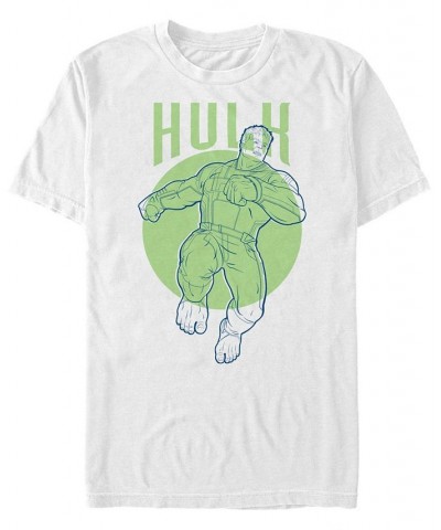 Marvel Men's Avengers Endgame Polka Dot Hulk, Short Sleeve T-shirt White $16.45 T-Shirts