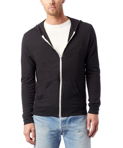 Men's Basic Zip Hoodie Black $30.72 Sweatshirt