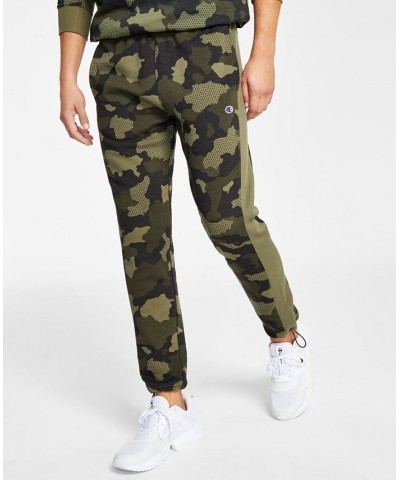 Men's Urban Pursuits Camo Pattern Fleece Drawstring Sweatpants Mesh Camo Cargo Olive/crg Olv $25.48 Pants