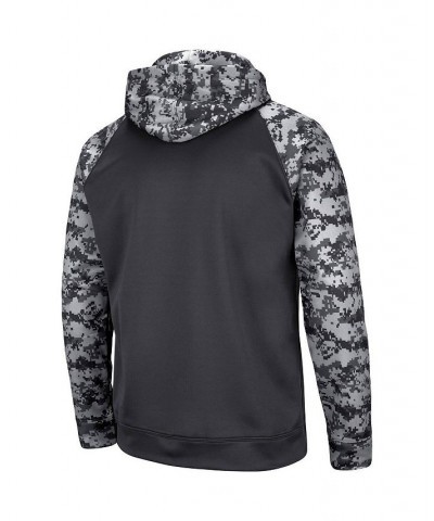 Men's Charcoal Navy Midshipmen OHT Military-Inspired Appreciation Digi Camo Big and Tall Pullover Hoodie $31.50 Sweatshirt