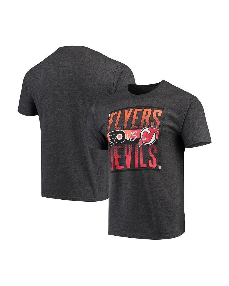 Men's Branded Heathered Gray New Jersey Devils vs. Philadelphia Flyers Matchup T-shirt $10.92 T-Shirts