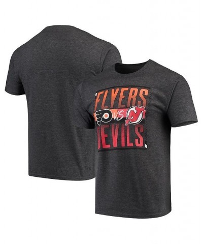 Men's Branded Heathered Gray New Jersey Devils vs. Philadelphia Flyers Matchup T-shirt $10.92 T-Shirts