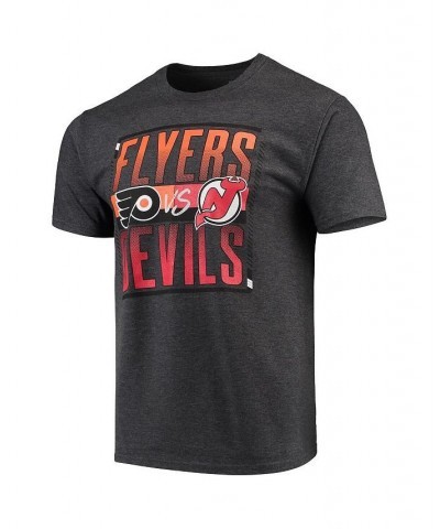 Men's Branded Heathered Gray New Jersey Devils vs. Philadelphia Flyers Matchup T-shirt $10.92 T-Shirts