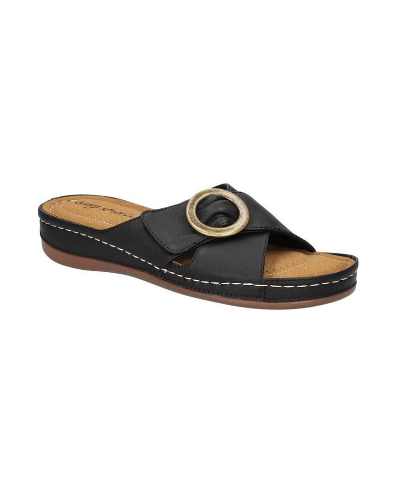 Women's Bloomer Slide Sandals Black $26.00 Shoes