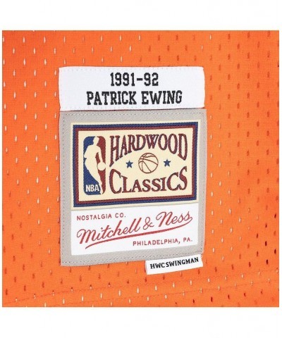 Men's Patrick Ewing Blue, Orange New York Knicks Hardwood Classics 1991-92 Split Swingman Jersey $36.63 Jersey