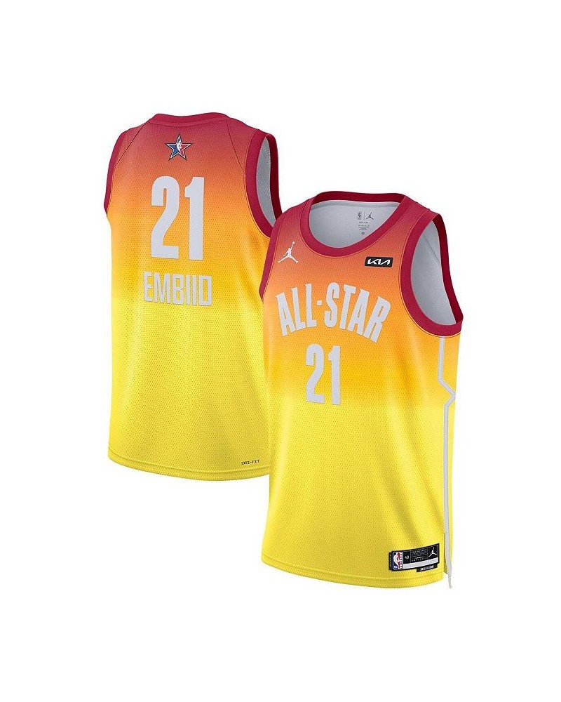 Men's Joel Embiid Orange 2023 NBA All-Star Game Swingman Jersey $53.99 Jersey