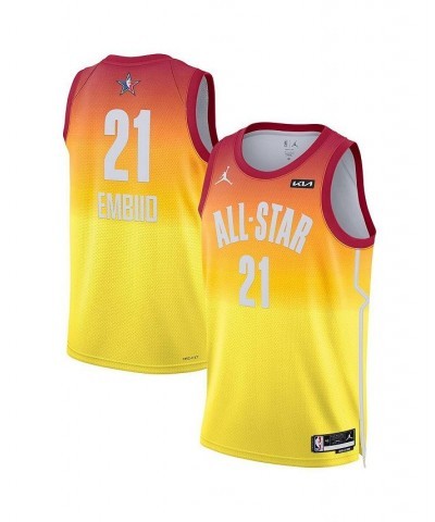 Men's Joel Embiid Orange 2023 NBA All-Star Game Swingman Jersey $53.99 Jersey