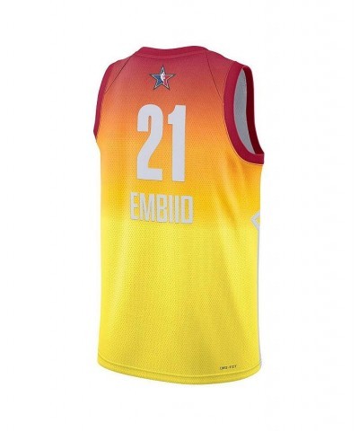 Men's Joel Embiid Orange 2023 NBA All-Star Game Swingman Jersey $53.99 Jersey