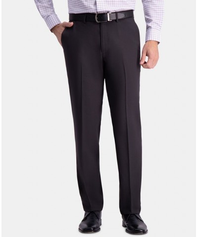 Men’s Premium Comfort Straight-Fit 4-Way Stretch Wrinkle-Free Flat-Front Dress Pants Gray $32.44 Pants