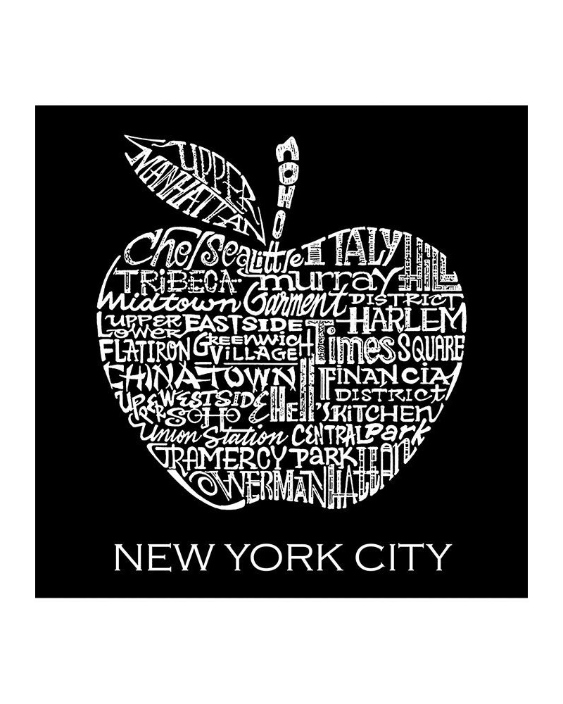 Neighborhoods in New York City Men's Raglan Word Art T-shirt Gray $18.00 T-Shirts