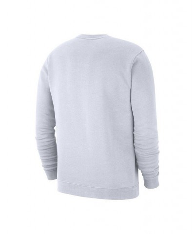 Men's White USMNT Fleece Pullover Sweatshirt $26.68 Sweatshirt