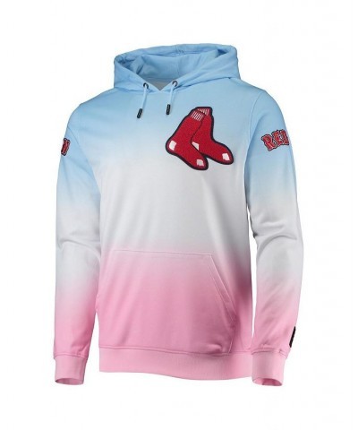 Men's Blue, Pink Boston Red Sox Ombre Pullover Hoodie $45.60 Sweatshirt